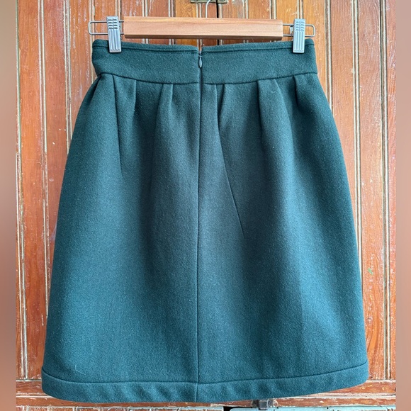 +J Jil Sander x Uniqlo Hunter Green Wool Skirt - Picture 2 of 3